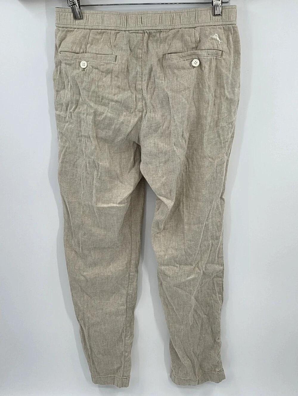 Tommy Bahama Tan Linen Blend Beach Coast Pants Medium 30